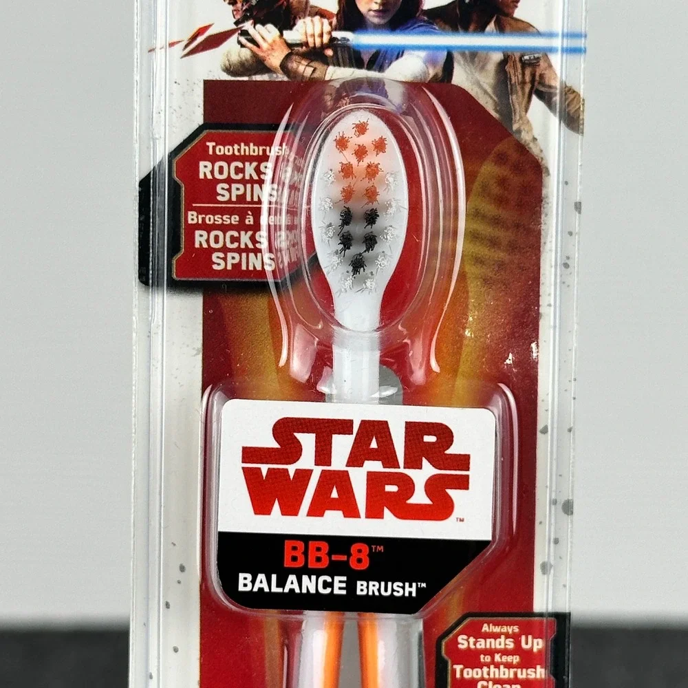 Firefly Star Wars BB-8 Balance Brush Kids Manual Toothbrush Soft Bristles NEW‎